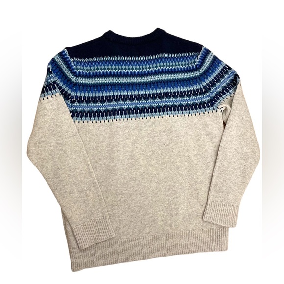 SOLD OUT J. Crew Fair Isle LambsWool Crewneck Sweaters bundle of two sweaters M - Picture 12 of 16